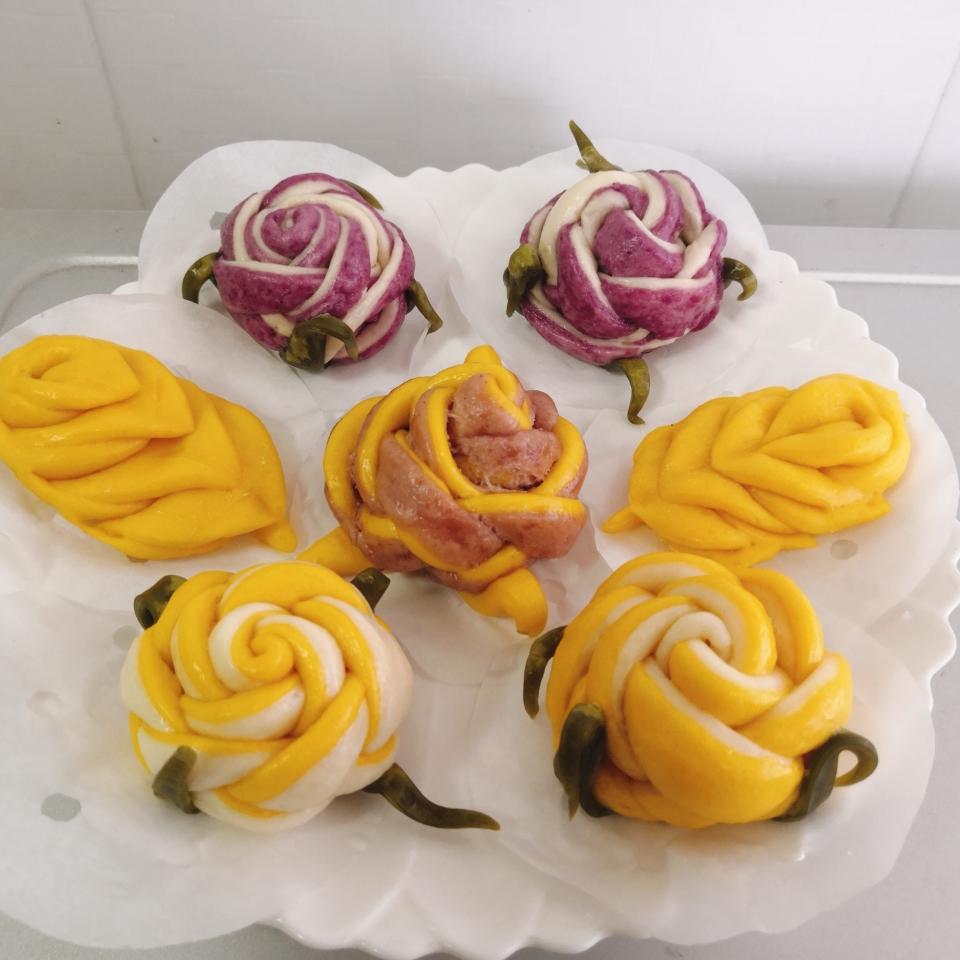 玫瑰花馒头*花儿馒头55