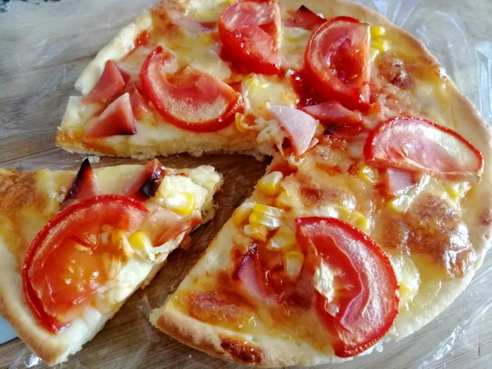 火腿番茄披萨| TOMATO PIZZA 🍕