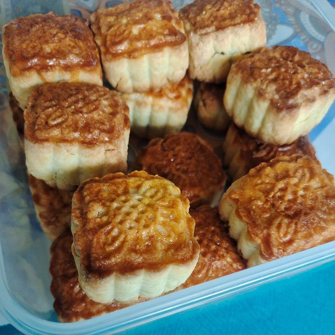 老式月饼（无糖浆、无任何添加剂的桃酥脆皮月饼）