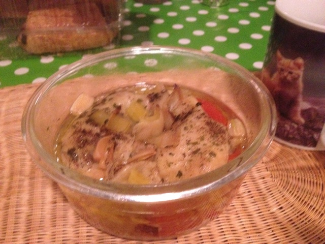 香蒜蕃茄烤鸡腿