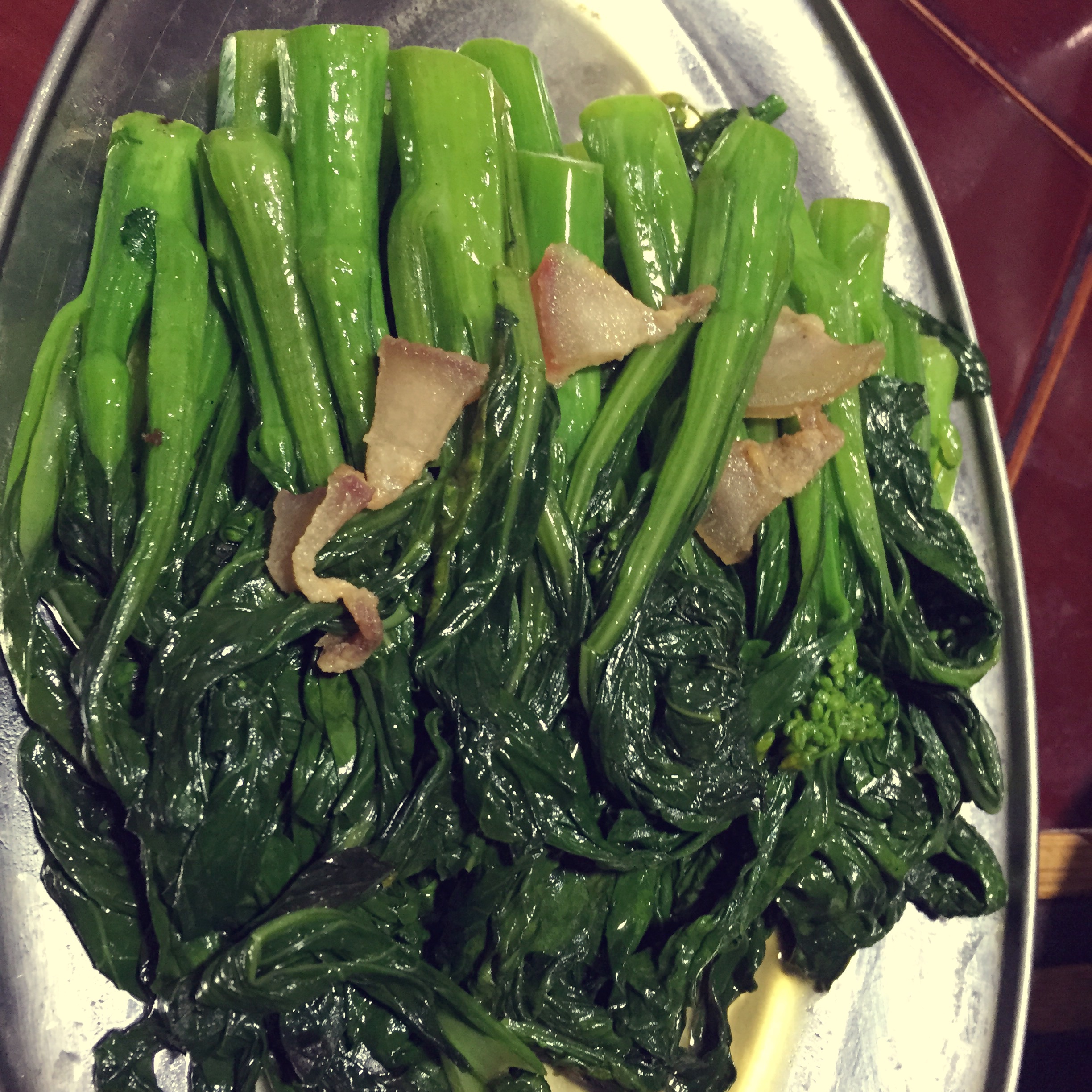 猪油炒菜心