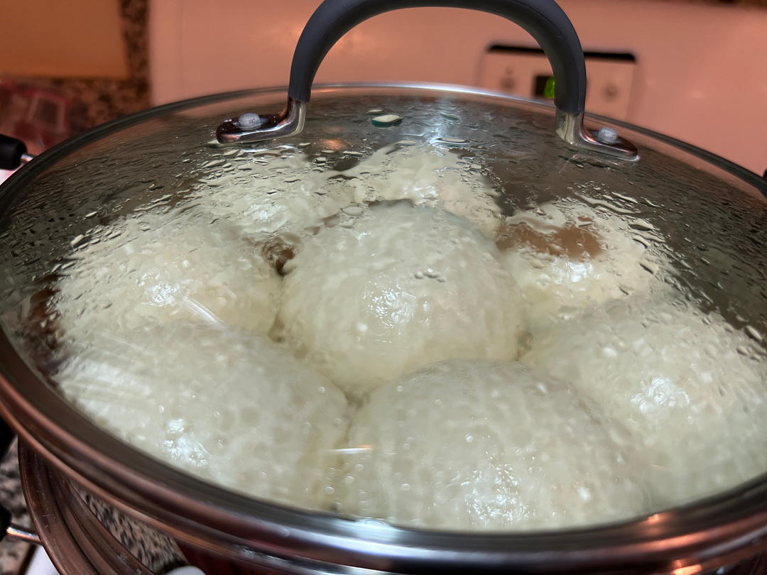 烫面馒头（一次发酵，个个水光肌）