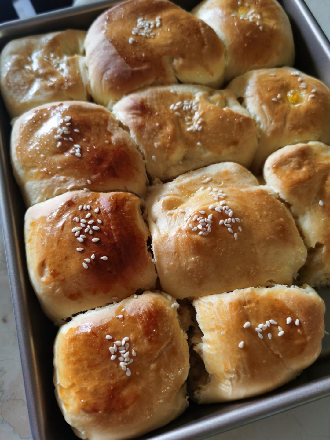 🥛超简单快手，柔软拉丝，一次发酵，牛奶小餐包