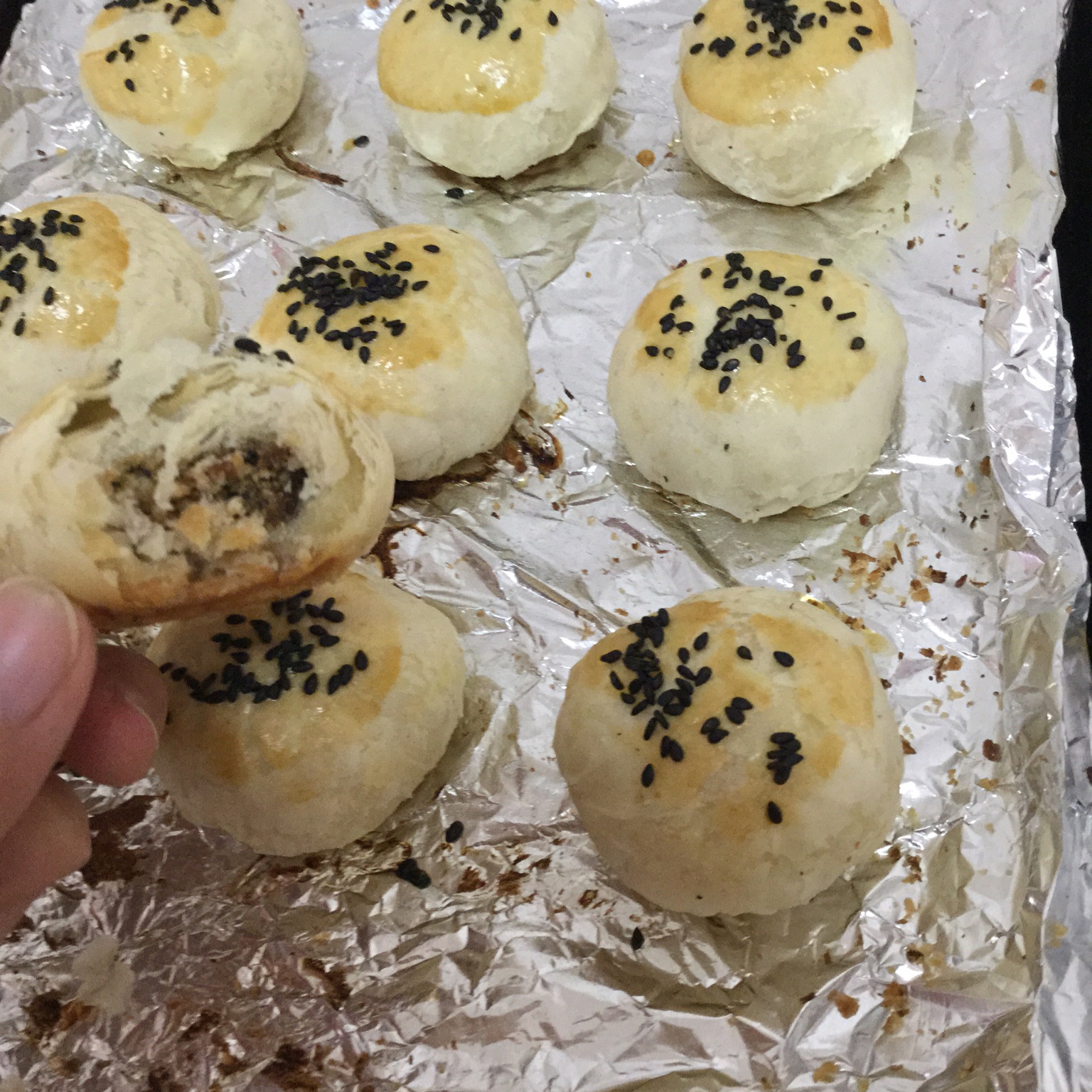 素油版酥皮鲜肉月饼，更健康