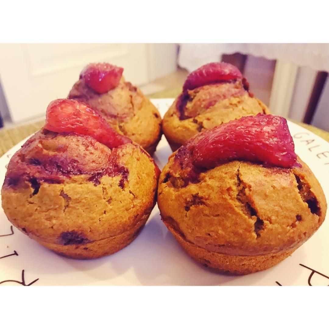 红糖全麦香蕉马芬