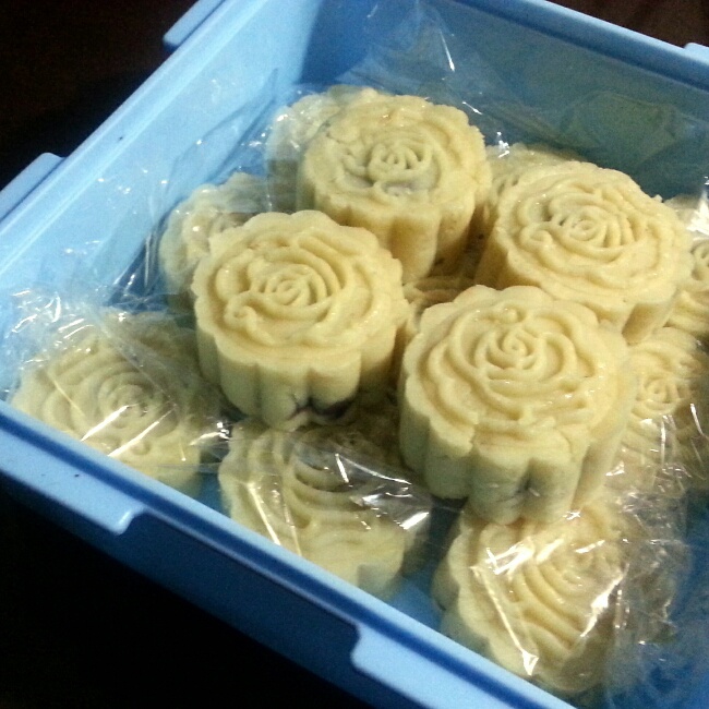 蜜豆馅绿豆糕（无油版）