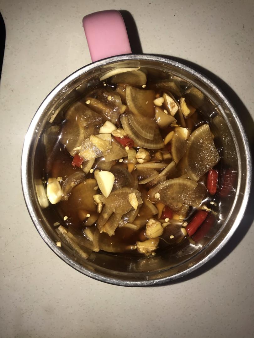 酸甜爽口白萝卜咸菜