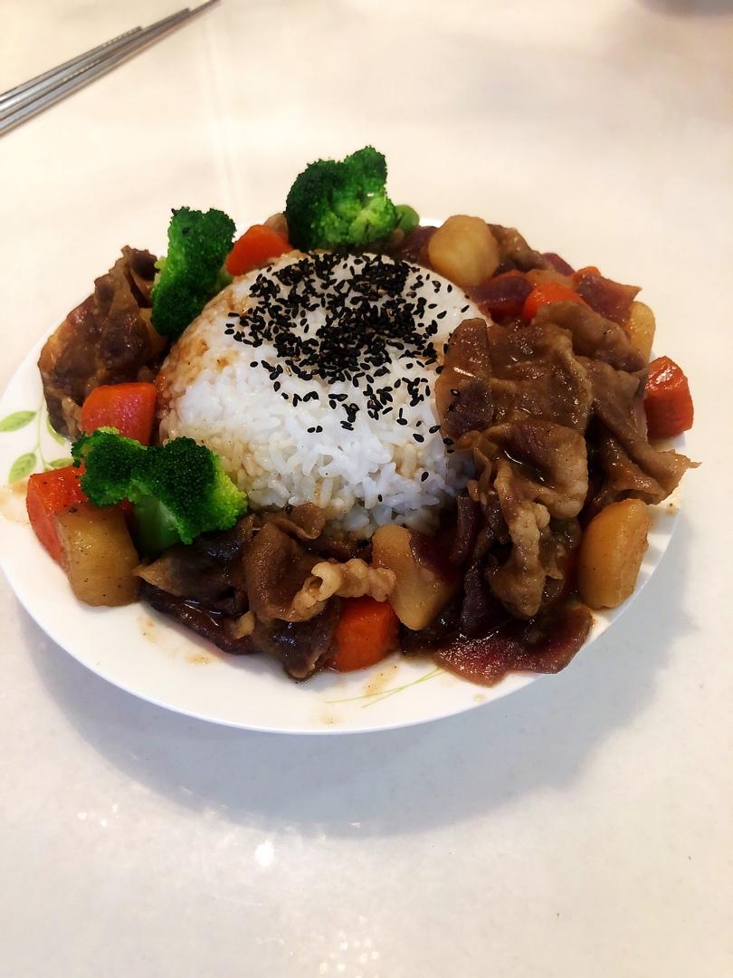 好吃的黑椒肥牛饭