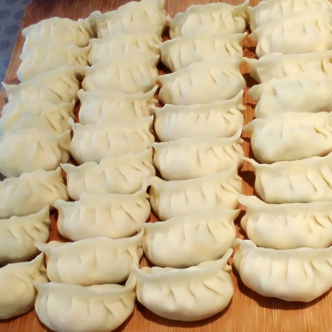 虾仁玉米鸡肉饺子