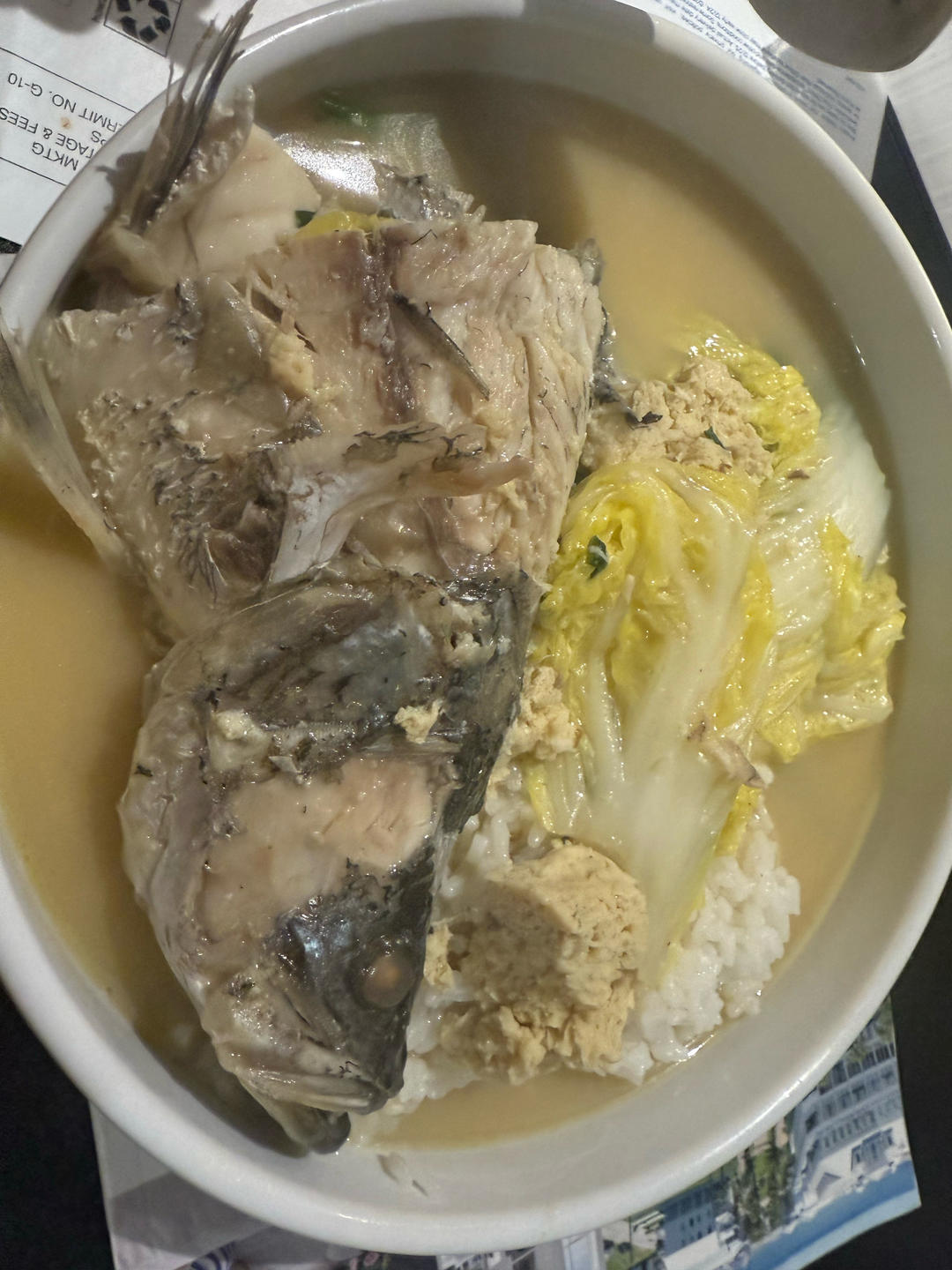 鱼头豆腐汤.盲曹