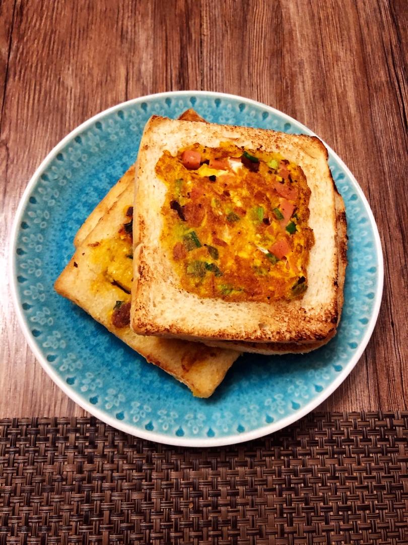 三明治（香葱鸡蛋烤肠版）