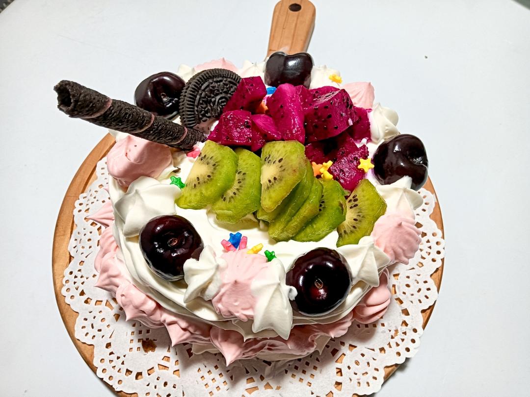 6寸生日蛋糕（水果奶油蛋糕）