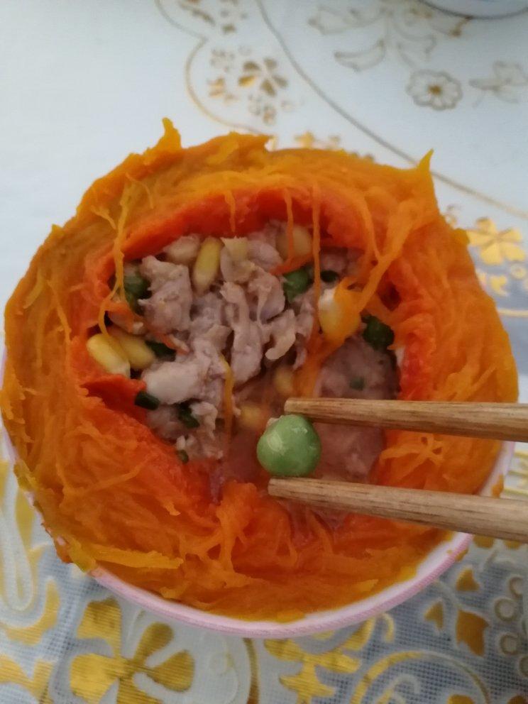 南瓜蒸鸡肉