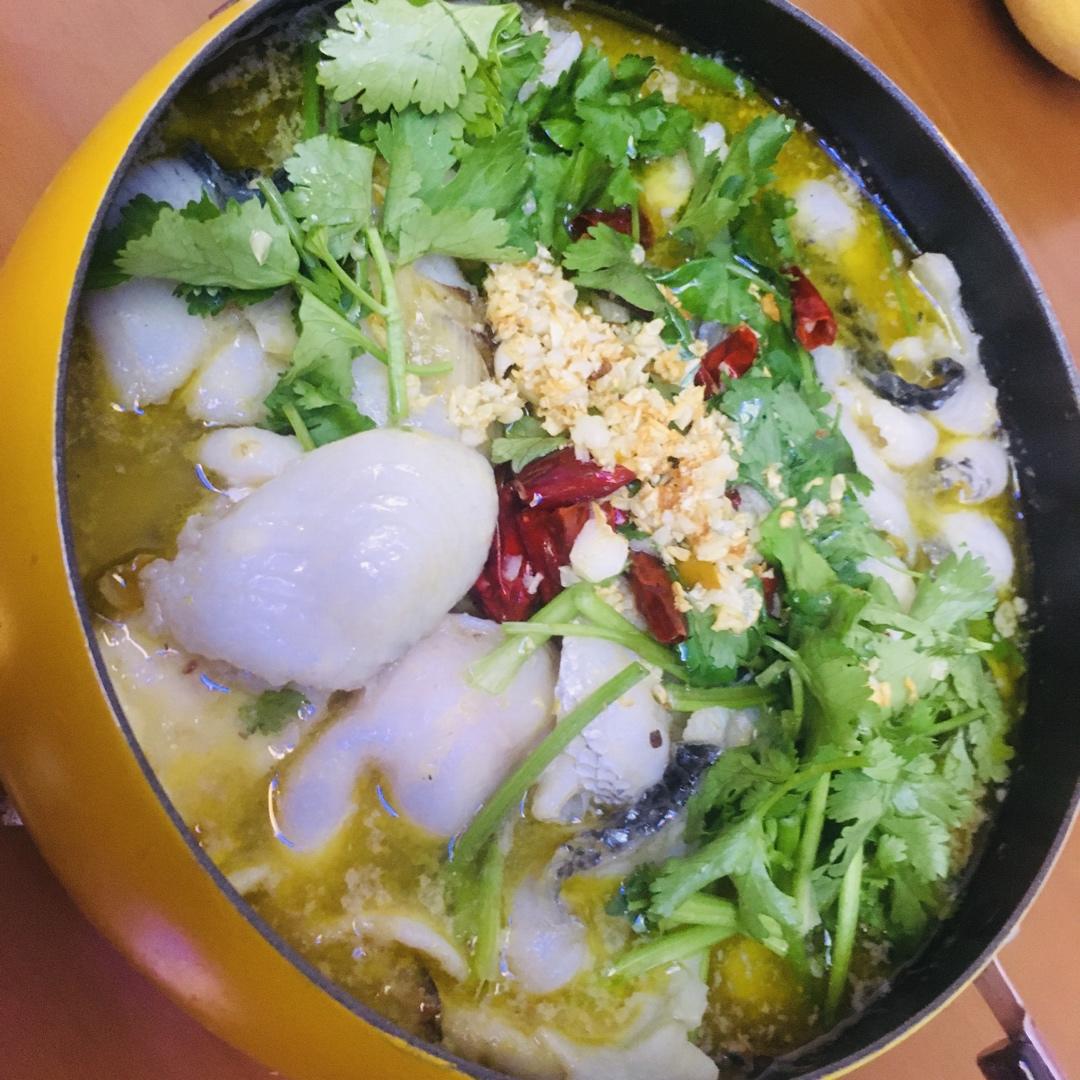 许多小鱼游来游zz做的家常酸菜鱼