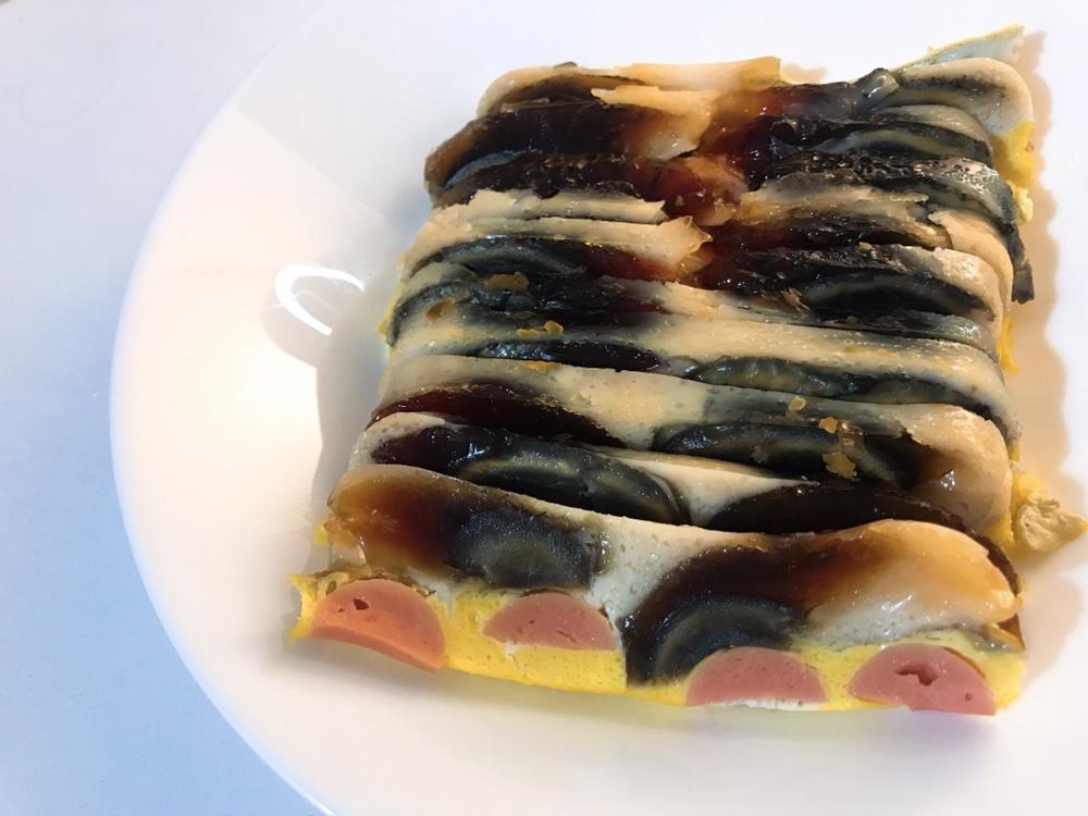 皮蛋火腿鸡蛋羹