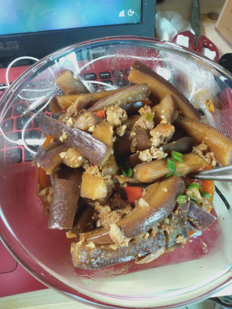 红烧肉沫茄子