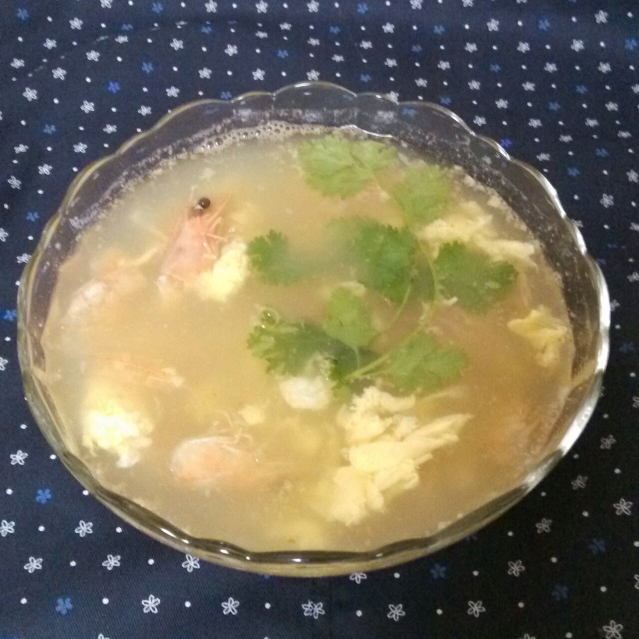虾壳蛋花汤