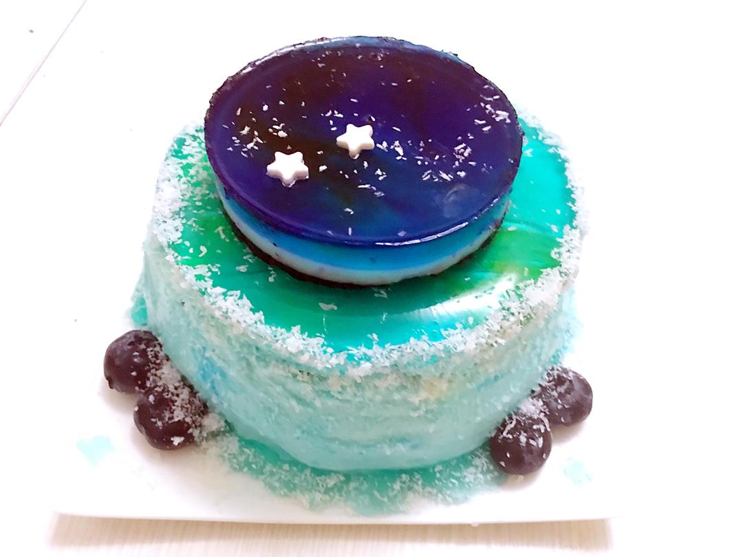 星空蛋糕的做法