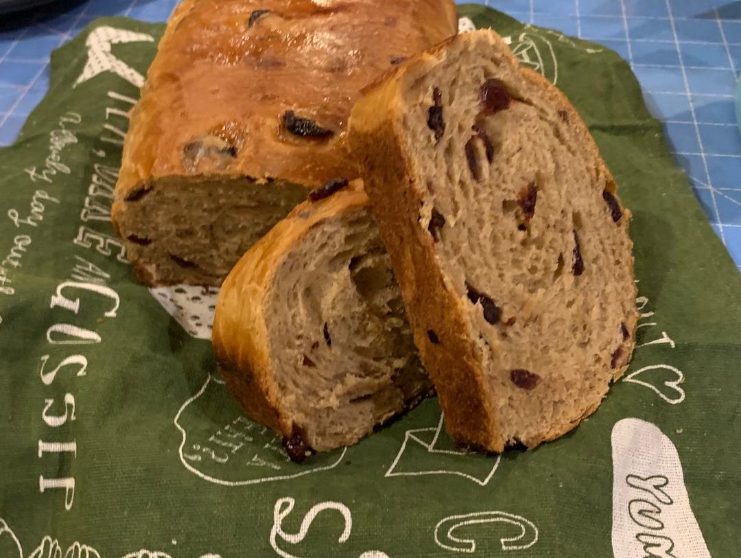 咖啡蔓越莓面包（ Coffee cranberries bread)的做法 步骤9