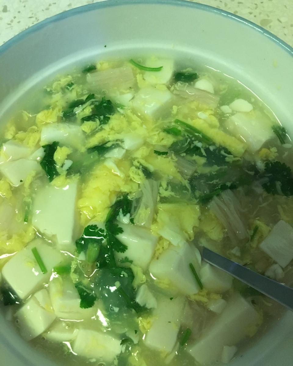 香菜豆腐羹