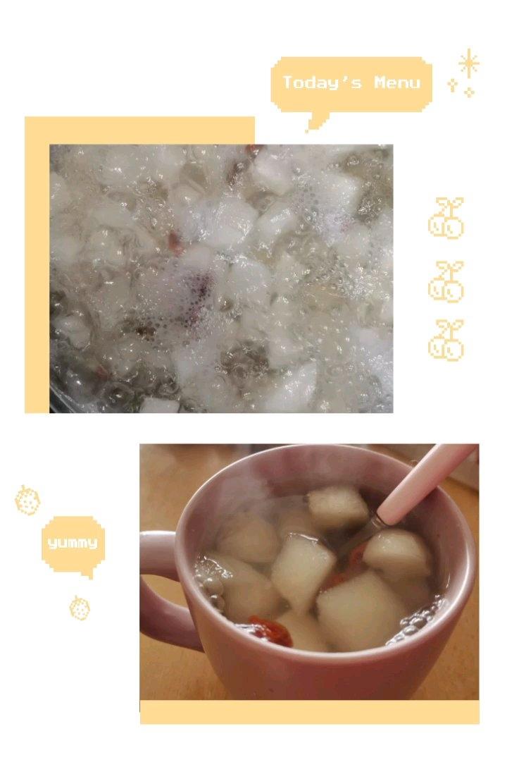 荸荠(马蹄)雪梨汤——润燥清肺祛痰_做法简单