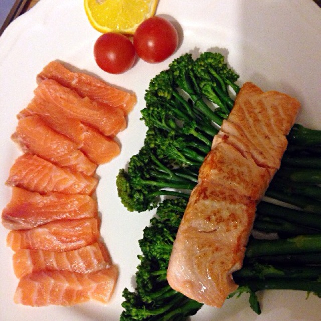 无油香煎三文鱼