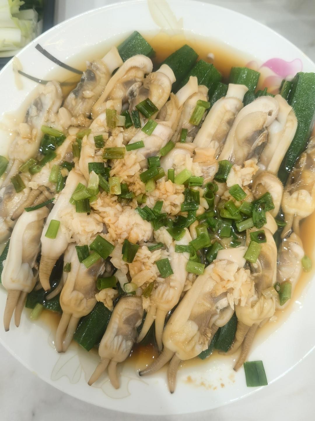 推荐一个称心如意的年夜饭菜单～秋葵蛏子
