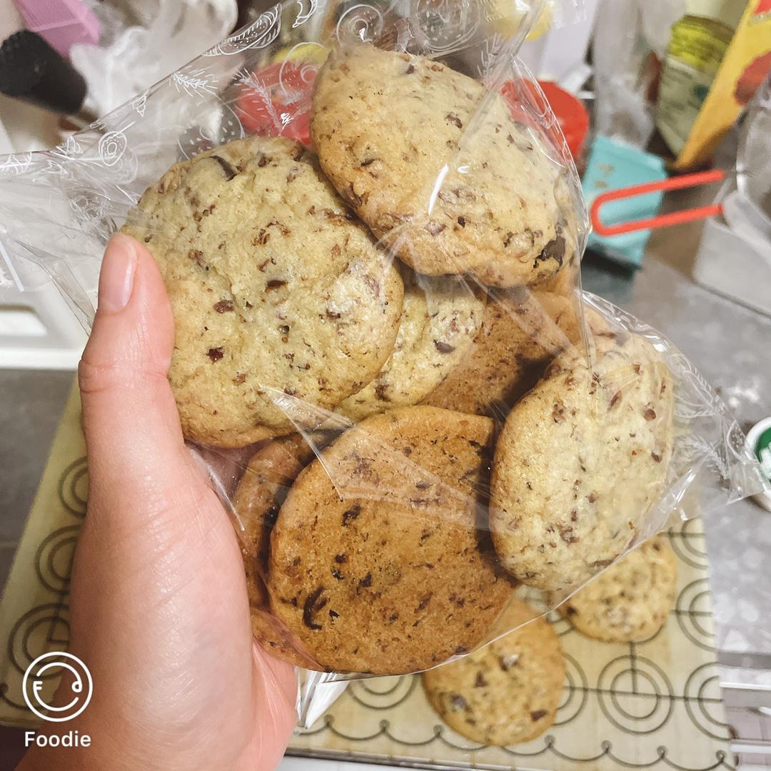 海盐巧克力曲奇（改良版，消耗山核桃碎）