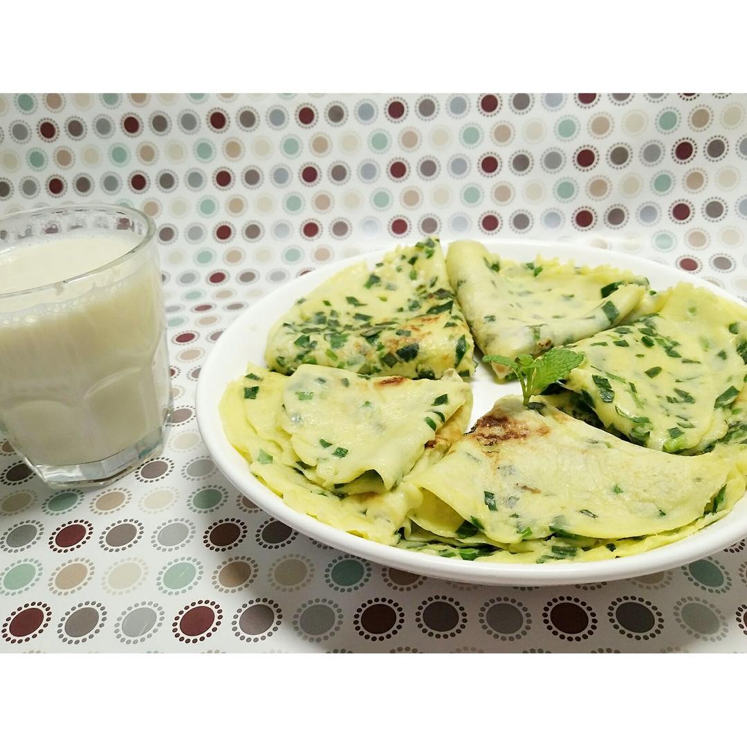 韭菜鸡蛋摊饼