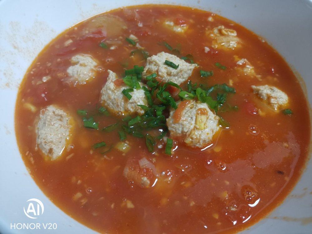 低脂番茄鸡肉丸