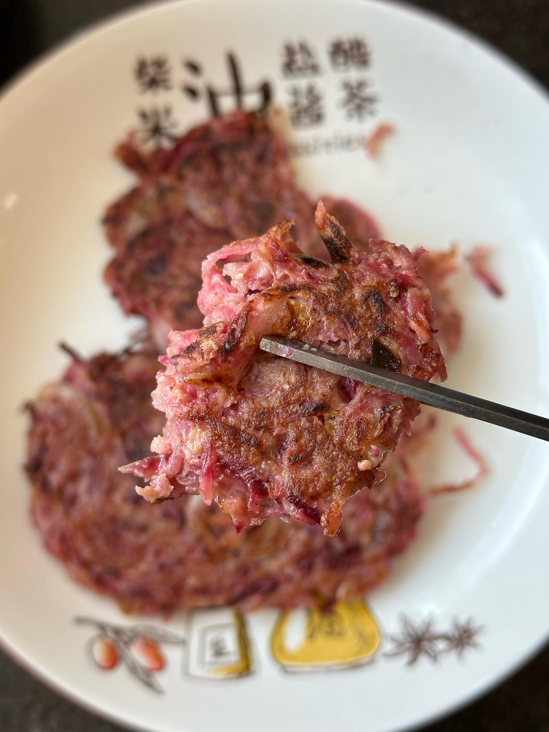 低卡紫萝卜洋葱鸡蛋饼