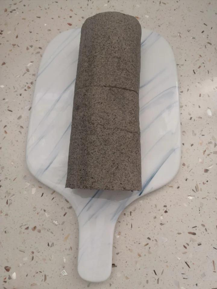 黑芝麻蛋糕卷