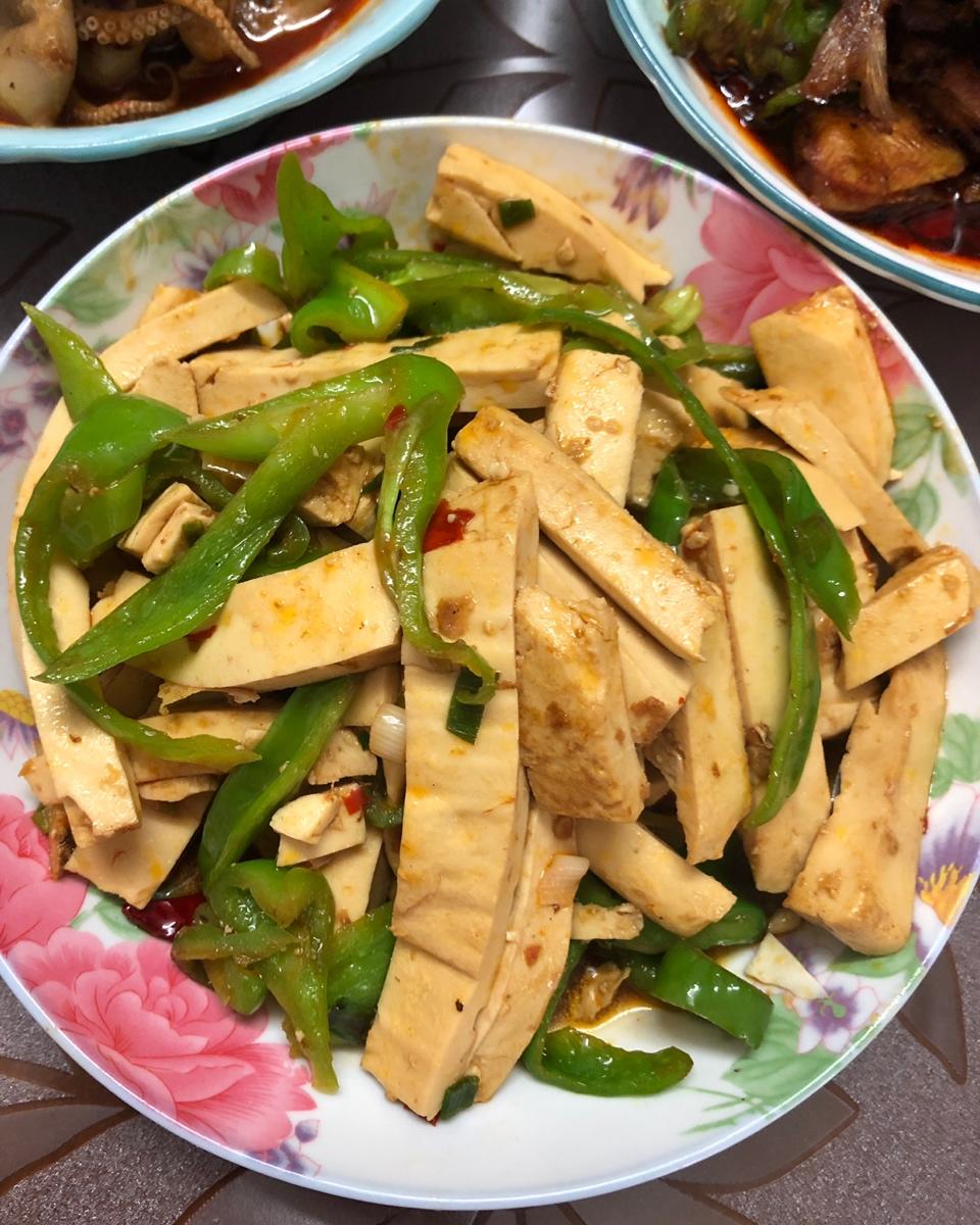 青椒豆腐干