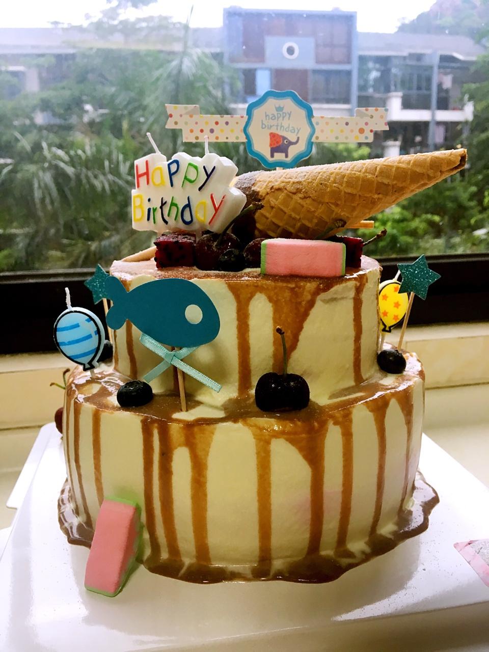 蛋糕淋面之一：甘那许淋面（详细解答淋面太稠的问题）