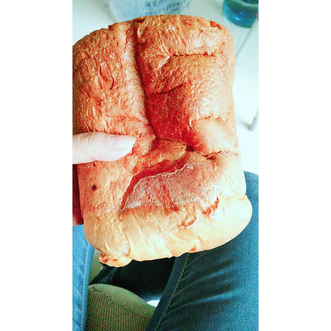 超级好吃的原味面包（面包机版）