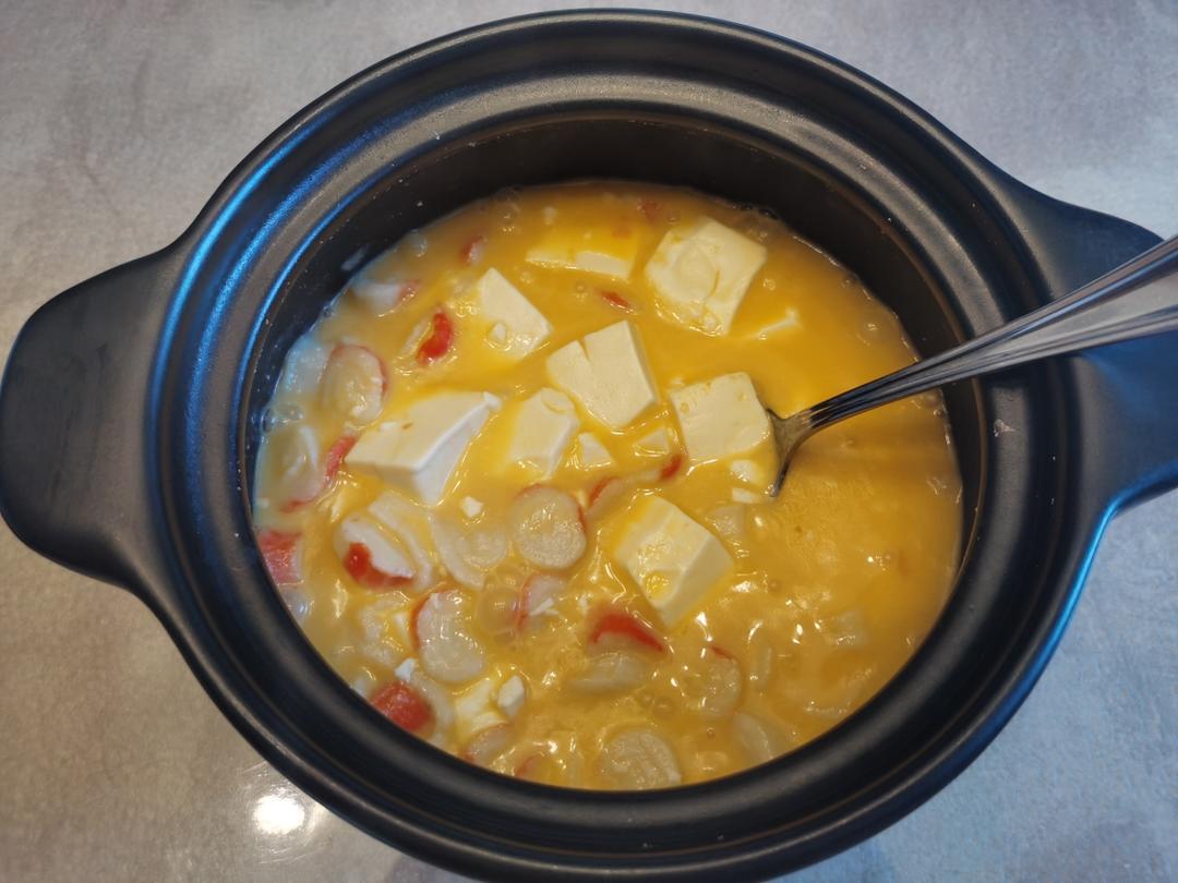 小白都能做的蟹黄豆腐