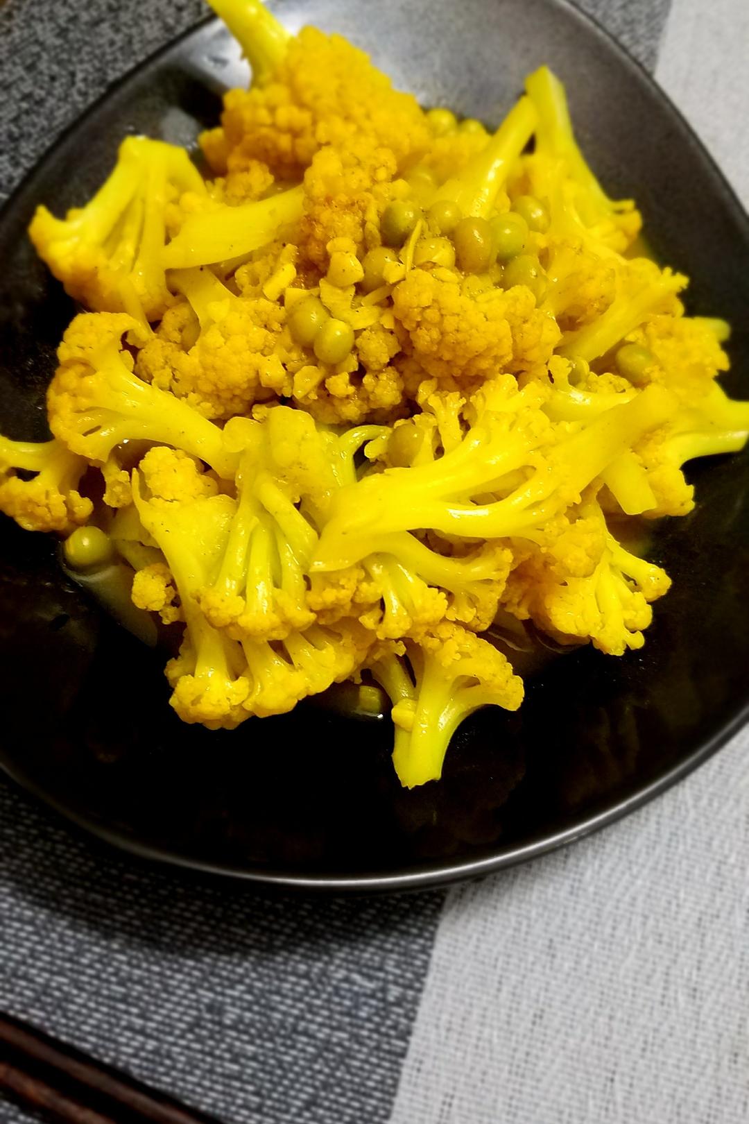 咖喱豌豆花椰菜