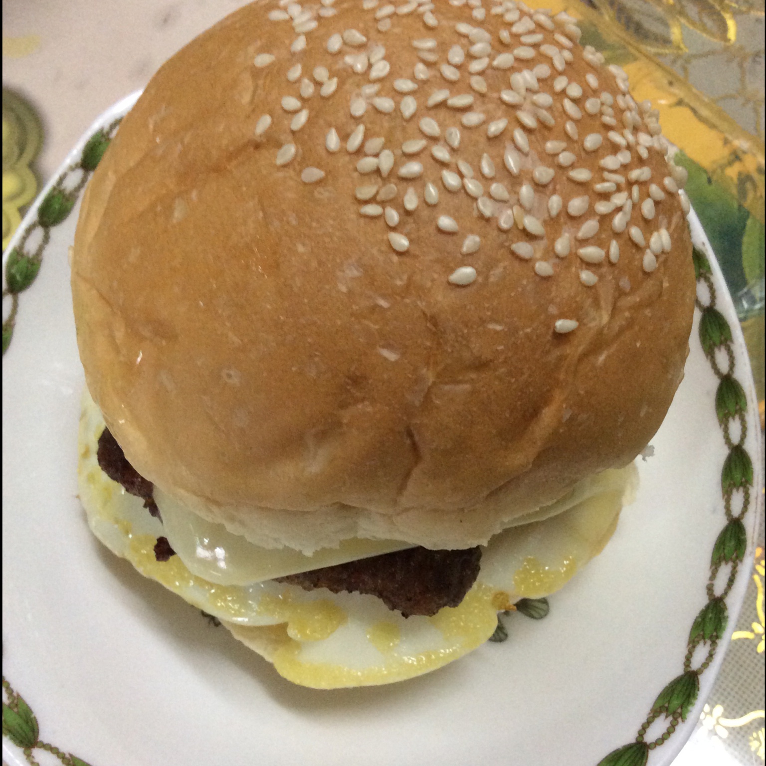 自制营养肉饼汉堡包