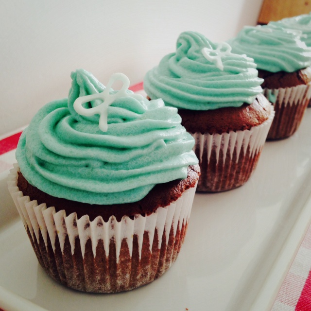 巧克力翻糖纸杯蛋糕cupcake