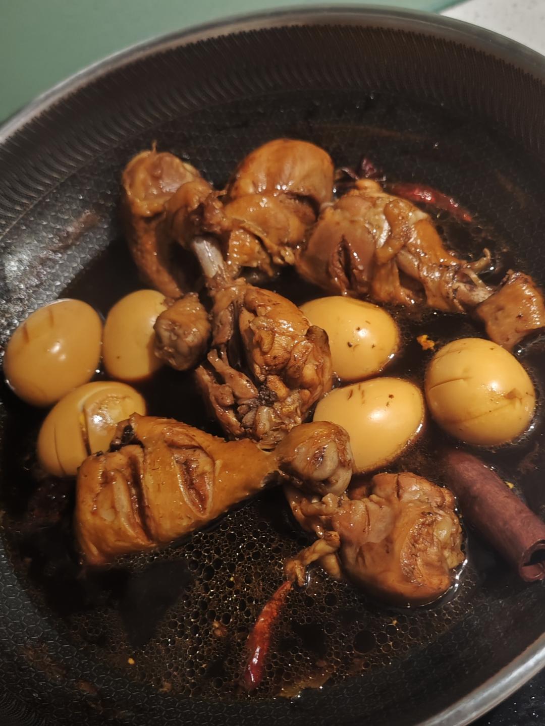 爆好吃的卤鸡腿 卤蛋❗电饭煲 炒锅都可以做~