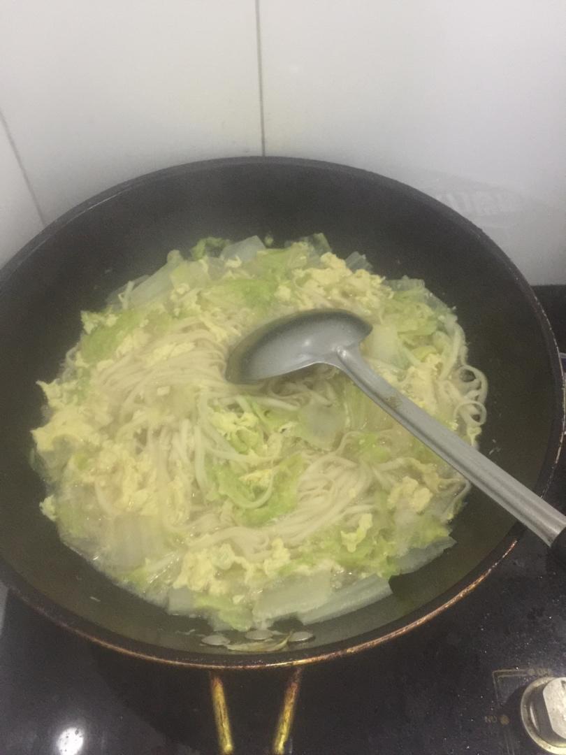 白菜鸡蛋面