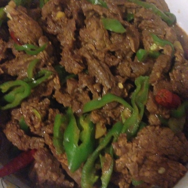青椒炒肉丝