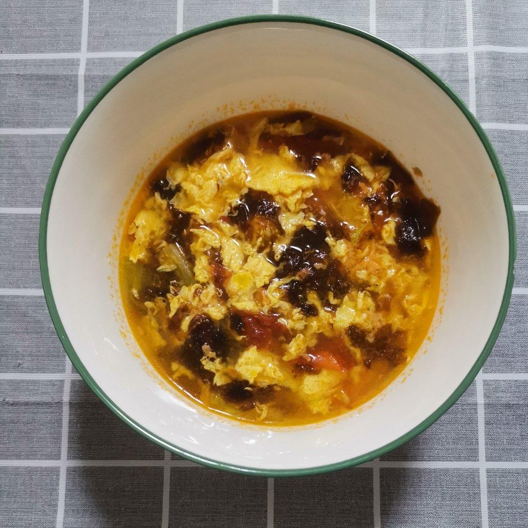 番茄紫菜鸡蛋汤