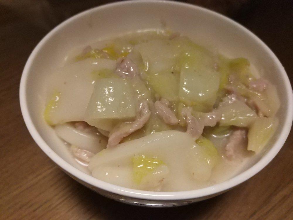白菜烂糊肉丝