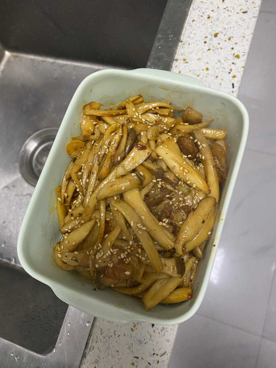 越嚼越香‼️比肉还要好吃👉干煸孜然杏鲍菇