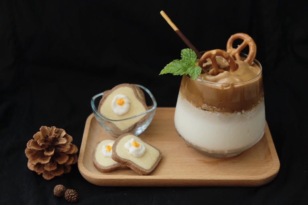 快手 焦糖泡沫咖啡400次咖啡 dalgona coffee