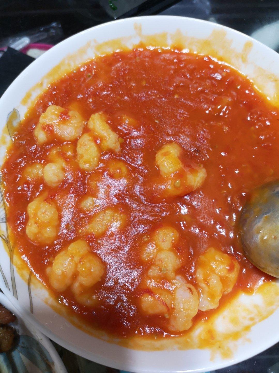 番茄虾滑