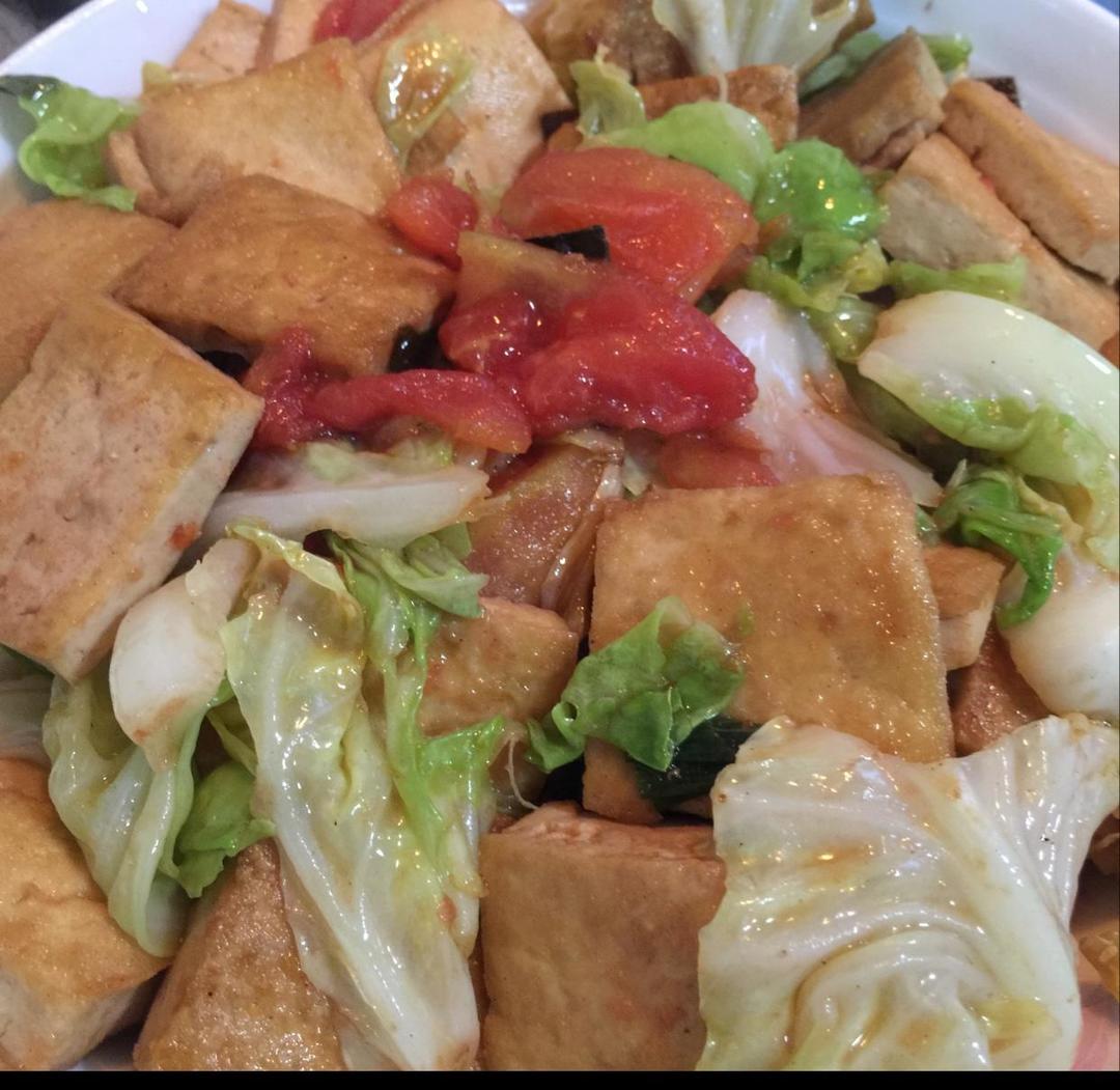 白豆干包菜配的做法