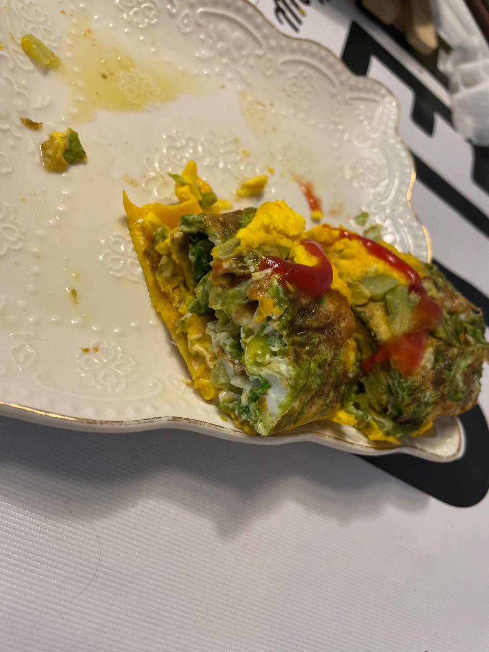 清爽低脂生菜鸡蛋卷