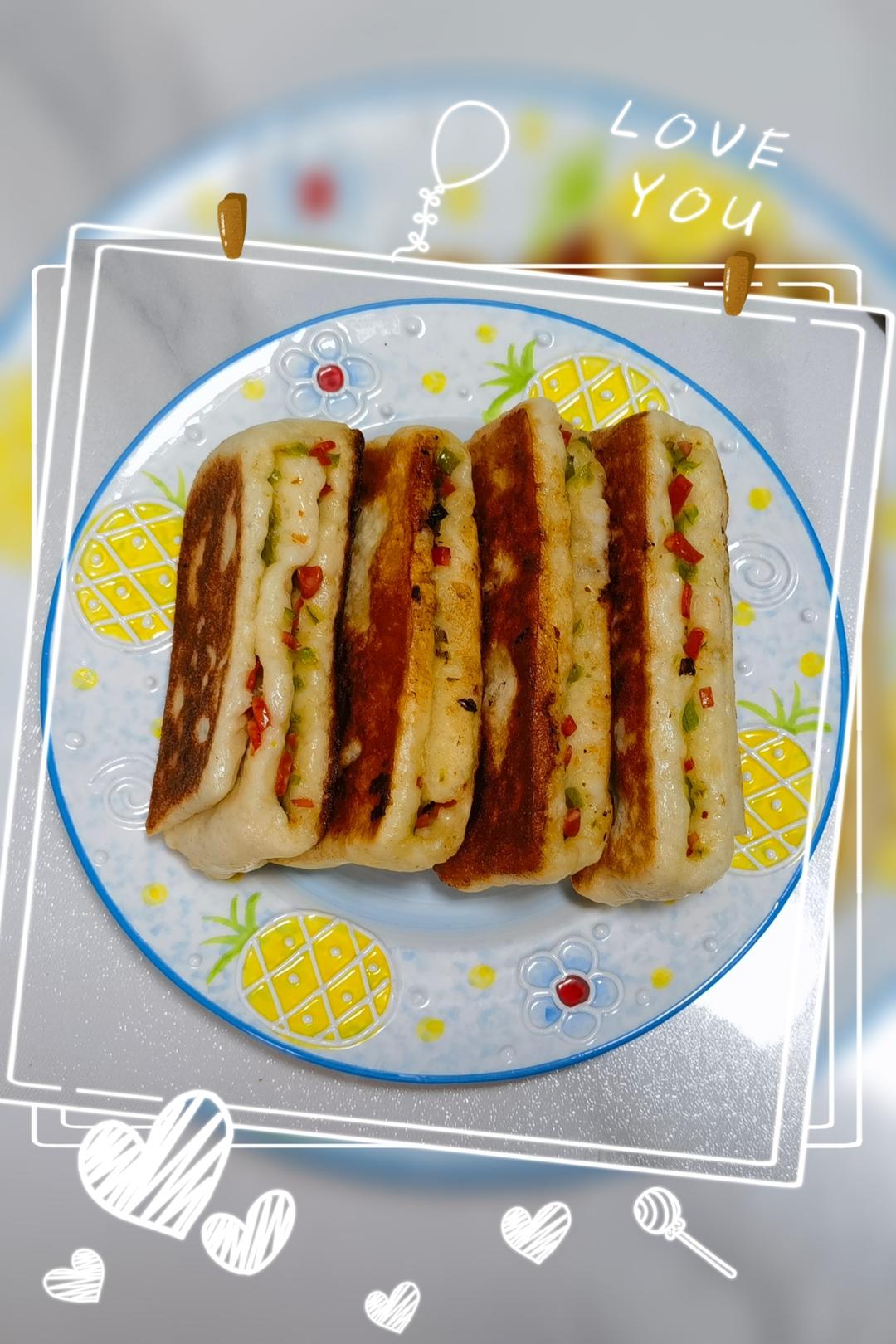 青椒火腿饼